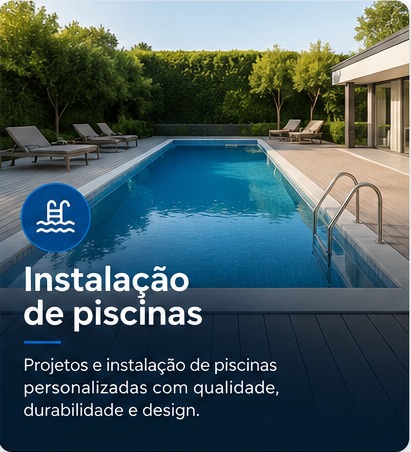 Instalação de piscinas